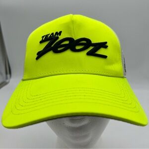 Team Zoot Neon yellow Unisex Tech Curved Bill Hat Triathlon "Racing As One"